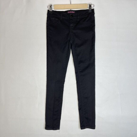 Girls Black Skinny Design Long Khakis Pants SIze 8 - Picture 4 of 14